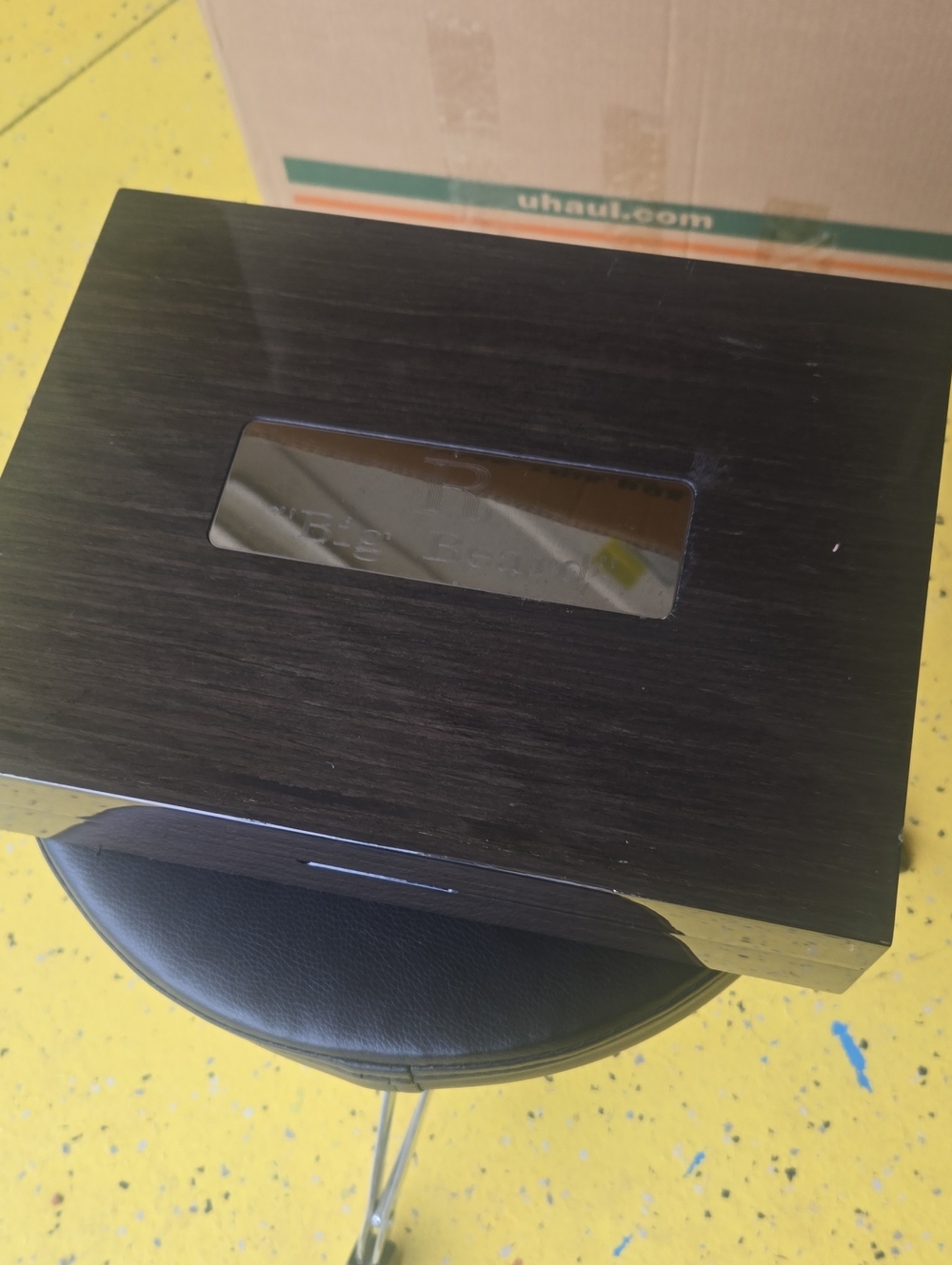 Woodgrain Tissue Box Cover - Dark Espresso